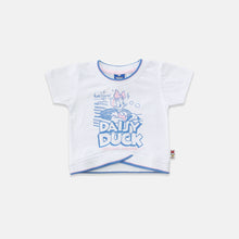 Muat gambar ke penampil Galeri, Crop Tshirt/ Kaos Crop Anak White/ Daisy Duck Little Lady