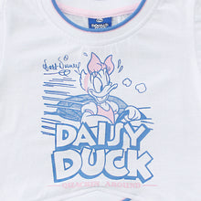 Muat gambar ke penampil Galeri, Crop Tshirt/ Kaos Crop Anak White/ Daisy Duck Little Lady
