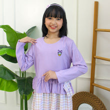 Muat gambar ke penampil Galeri, Shirt Dress Maxi Cotton/ Ghamis Dress Katun Anak Ungu/ Daisy Raya