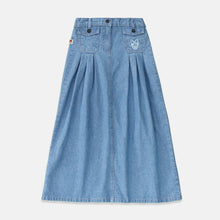 Muat gambar ke penampil Galeri, Maxi denim skirt/ Rok panjang jeans Anak Blue/ Daisy Little Lady