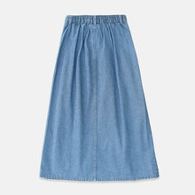 Muat gambar ke penampil Galeri, Maxi denim skirt/ Rok panjang jeans Anak Blue/ Daisy Little Lady