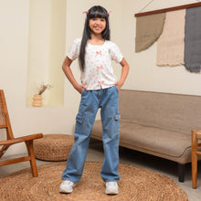 Muat gambar ke penampil Galeri, Tshirt/ Kaos lengan pendek anak perempuan white/ Daisy Be Bright