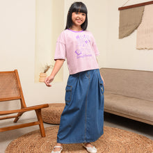 Muat gambar ke penampil Galeri, Maxi denim skirt/ Rok panjang jeans anak/ Daisy Too Cute