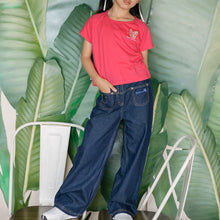 Muat gambar ke penampil Galeri, Denim culottes/ Kulot panjang jeans anak perempuan/ Rodeo Junior Girl Pink Blush