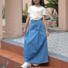 Muat gambar ke penampil Galeri, Maxi denim skirt/ Rok panjang denim/ Rodeo Junior Girl Perfect Pop