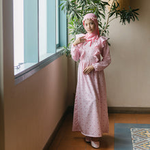 Muat gambar ke penampil Galeri, Shirt dress maxi/ Ghamis dress katun anak/ Rodeo Junior Girl Pink Blush