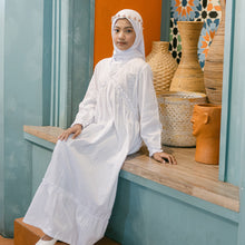 Muat gambar ke penampil Galeri, Shirt dress maxi cotton/ Ghamis dress katun/ Rodeo Junior Girl Nature Tones