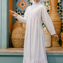 Muat gambar ke penampil Galeri, Shirt dress maxi cotton/ Ghamis dress katun/ Rodeo Junior Girl Nature Tones