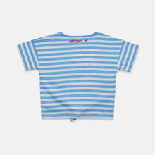 Muat gambar ke penampil Galeri, Kaos Salur Anak Perempuan Biru/ Tshirt Girl Stripped Blue/RJG Snow White