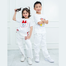 Muat gambar ke penampil Galeri, Crop White Tshirt/ Kaos Crop Putih Anak/ Daisy Duck Love It