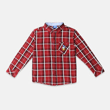 Muat gambar ke penampil Galeri, Shirt/ Kemeja Anak Laki Check Red White Navy/ Donald Duck Look Style