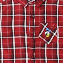 Muat gambar ke penampil Galeri, Shirt/ Kemeja Anak Laki Check Red White Navy/ Donald Duck Look Style