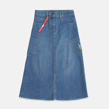 Muat gambar ke penampil Galeri, Maxi Skirt/ Rok Panjang Anak Cargo Denim/ Daisy Duck/ I Can