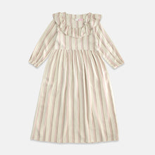 Muat gambar ke penampil Galeri, Shirt dress maxi cotton/ Ghamis dress katun anak Cream/ Rodeo Junior Girl Festive