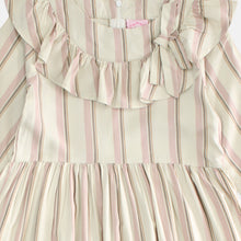 Muat gambar ke penampil Galeri, Shirt dress maxi cotton/ Ghamis dress katun anak Cream/ Rodeo Junior Girl Festive