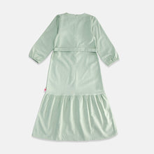 Muat gambar ke penampil Galeri, Shirt dress maxi cotton/ Ghamis dress katun anak Green/ Rodeo Junior Girl Festive