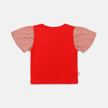 Muat gambar ke penampil Galeri, Tshirt/ Kaos Lengan Pendek Anak Perempuan Red/ Rodeo Junior Girl Red Christmas