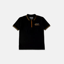 Muat gambar ke penampil Galeri, Polo Shirt/ Kaos Anak Laki/ Rodeo Junior Black Polo Shirt With Zipper