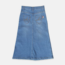 Muat gambar ke penampil Galeri, Maxi Skirt/ Rok Semata Kaki Anak Denim/ Daisy Sweet Summer
