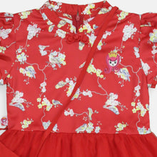 Muat gambar ke penampil Galeri, Dress cheongsam anak tulle Red/ Rodeo Junior Girl Little Star