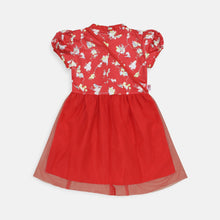 Muat gambar ke penampil Galeri, Dress cheongsam anak tulle Red/ Rodeo Junior Girl Little Star