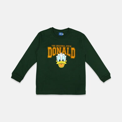 Tshirt/ Kaos Anak Laki/ Donald Duck Dark Green Printing