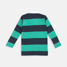 Muat gambar ke penampil Galeri, Polo Shirt/ Kaos Anak Laki Green/ Rodeo Junior Striped Poloshirt With Long Sleeve