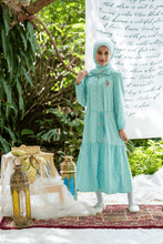 Muat gambar ke penampil Galeri, Maxi Dress/ Ghamis Anak Perempuan Green/ Daisy Sweet Summer
