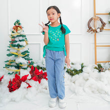 Muat gambar ke penampil Galeri, Tshirt/ Kaos Anak Perempuan Green/ Daisy Star Light