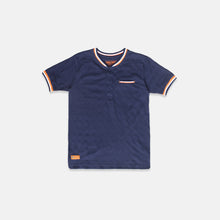 Muat gambar ke penampil Galeri, Polo Shirt/ Kaos Anak Laki Navy/ Rodeo Junior Orange Detail
