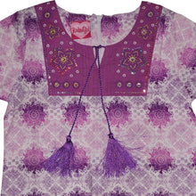 Muat gambar ke penampil Galeri, Blouse Anak Perempuan / Rodeo Junior Girl / Purple / Full Print Cotton