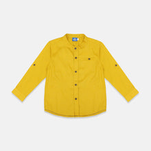 Muat gambar ke penampil Galeri, Shirt/ Kemeja Anak Laki Mustard Dobby/ Donald Duck Look Style