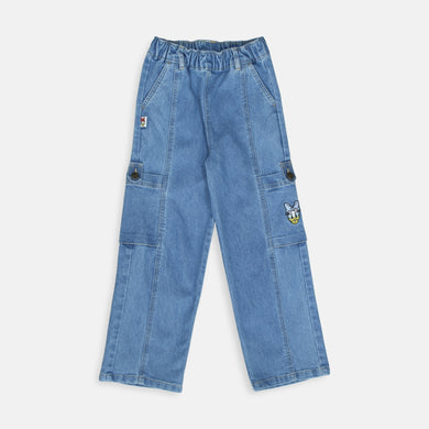 Jeans/ Celana Panjang Kargo Denim Anak Perempuan/ Daisy Urban Casual