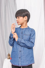 Muat gambar ke penampil Galeri, Shirt/ Kemeja Anak Laki Biru/ Rodeo Junior Denim Shirt