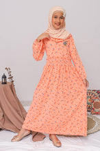 Muat gambar ke penampil Galeri, Maxi dress/ Ghamis Anak Orange/ Daisy Duck Gorgeous