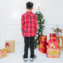 Load image into Gallery viewer, Shirt/ Kemeja Anak Laki Red/ Rodeo Junior Checked Shirt
