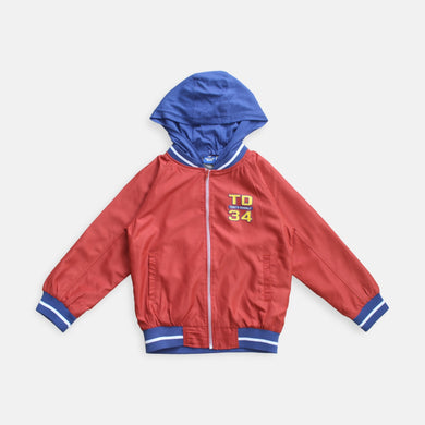 Hoodie Jacket/ Jaket Tudung Anak Laki/ Donald Duck Red Print