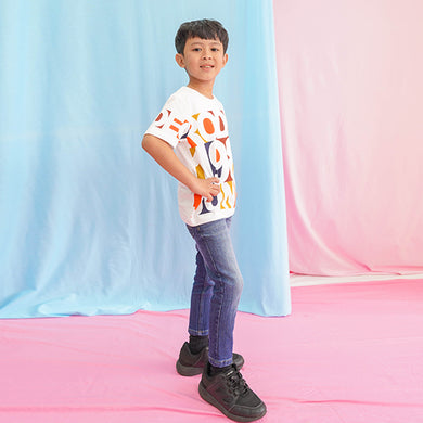 Jeans/ Celana Panjang Denim Anak Laki Blue/ Rodeo Junior Elastic Waistband