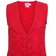 Muat gambar ke penampil Galeri, Rompi Anak Perempuan / Rodeo Junior Girl / Red / Sleeveless Shirt