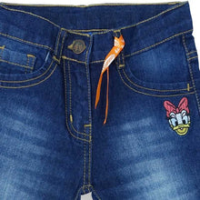 Muat gambar ke penampil Galeri, Jeans / Celana 3/4 Anak Perempuan / Daisy Duck / Dark Blue Denim Washed