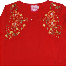 Muat gambar ke penampil Galeri, Blouse Anak Perempuan / Rodeo Junior Girl / Red / Embroidery