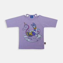 Muat gambar ke penampil Galeri, Tshirt/ Kaos Anak Perempuan/ Daisy Duck And Purple Unicorn