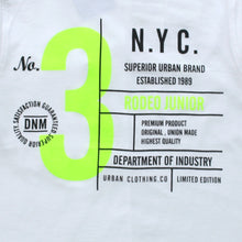 Muat gambar ke penampil Galeri, Tshirt/ Kaos Anak Laki Putih/ Rodeo Junior Neon Print