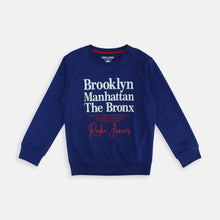 Muat gambar ke penampil Galeri, Sweater Anak Laki Biru/ Rodeo Junior Embos Print