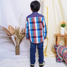 Muat gambar ke penampil Galeri, Shirt/ Kemeja Anak Laki/ Rodeo Junior Orange/ Checked Shirt