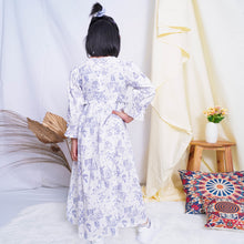 Muat gambar ke penampil Galeri, Maxi Poplin Dress/ Ghamis Anak Perempuan Putih/ Rodeo Junior Girl Sunny Garden