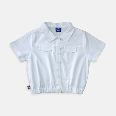 Short sleeve shirt/ Kemeja Anak Perempuan Putih/ Daisy Personal Stylist
