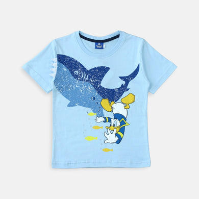 Tshirt/ Kaos Anak Laki Light Blue/ Donald Duck Sporty