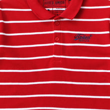 Load image into Gallery viewer, Polo Shirt/ Kaos Polo Anak Laki/ Rodeo Junior Red and White Polo Stripe