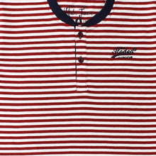 Load image into Gallery viewer, Polo Shirt/ Kaos Anak Laki/ Rodeo Junior Red Stripe Polo Shirt with Navy Detail